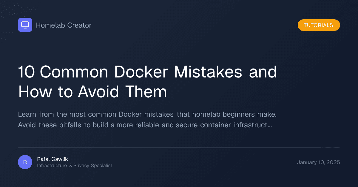 Docker container error messages on screen