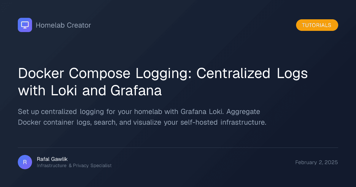 Docker logging with Loki and Grafana