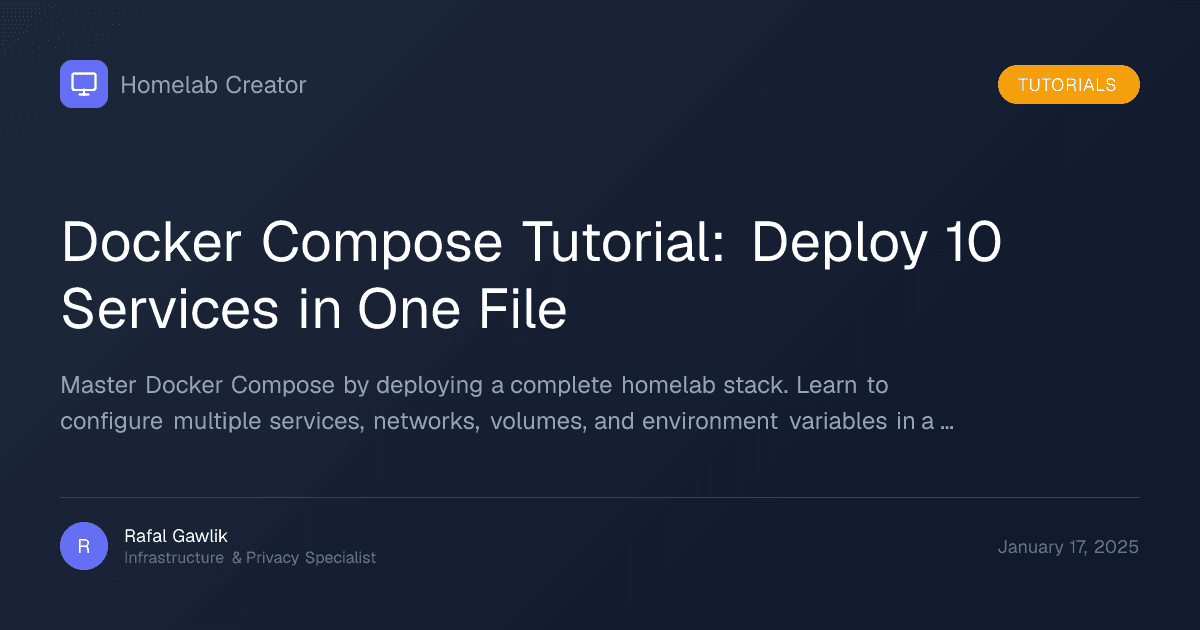 Docker Compose multi-service deployment