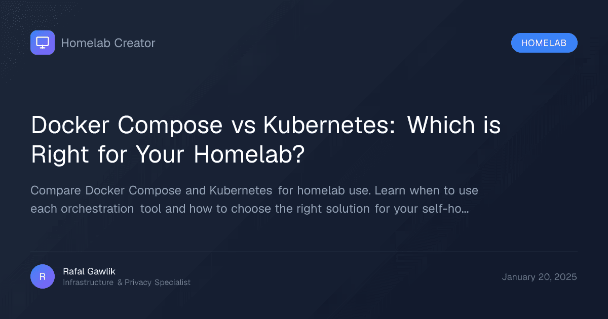 Docker Compose vs Kubernetes comparison