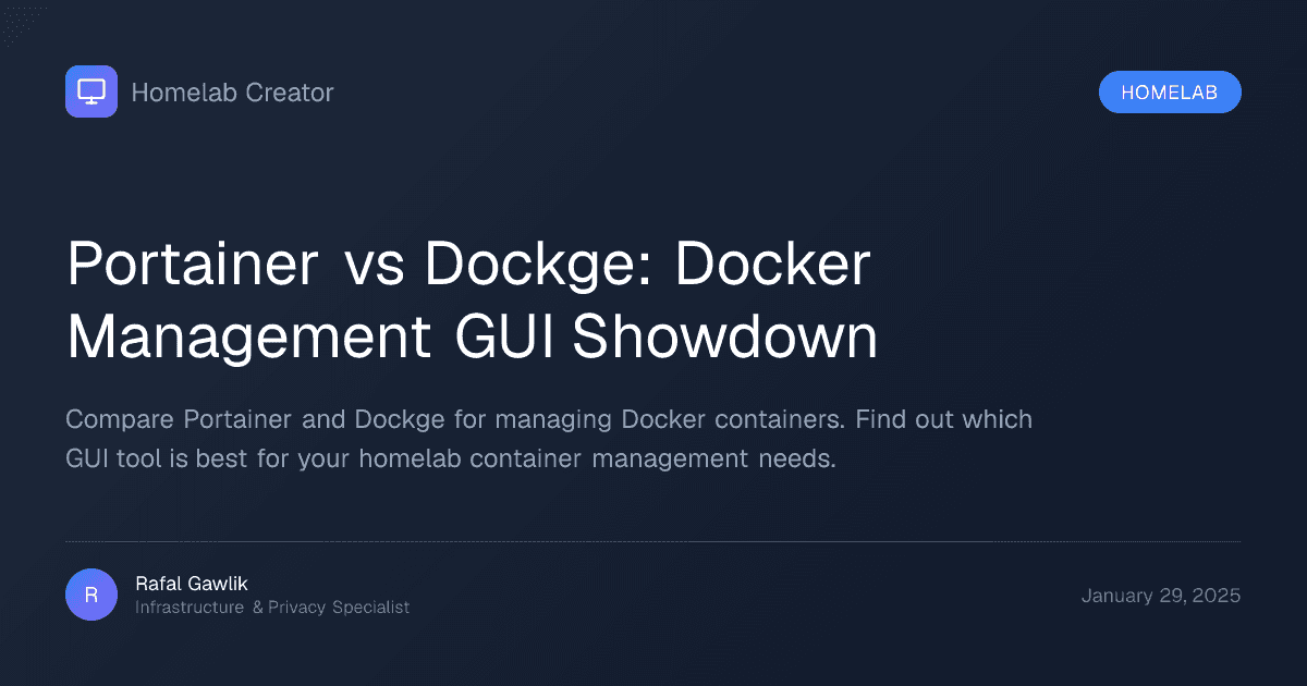 Container management dashboard comparison