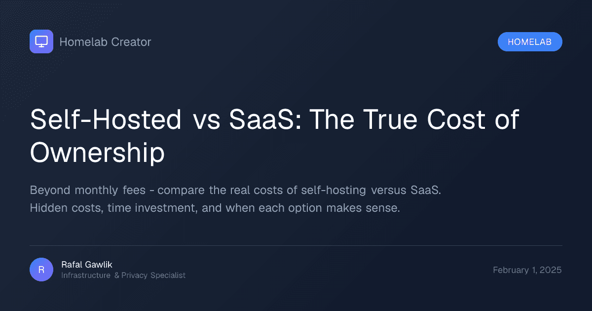Self-hosted vs SaaS comparison