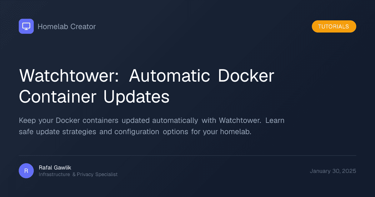 Automatic container update concept