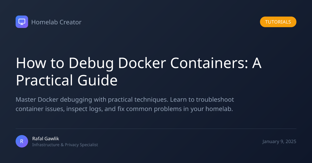 How to Debug Docker Containers: A Practical Guide
