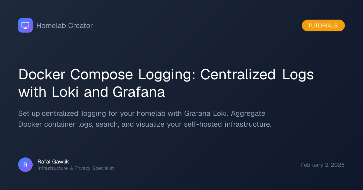 Docker Compose Logging: Centralized Logs with Loki and Grafana